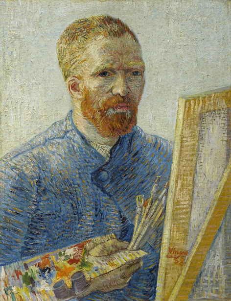 Vincent van Gogh: Selbstporträt als Maler, Paris, Dez. 1887 - Feb. 1888, Öl auf Leinwand, 65.1 cm x 50 cm, © Van Gogh Museum, Amsterdam (Vincent van Gogh Foundation)